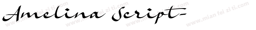 Amelina Script字体转换